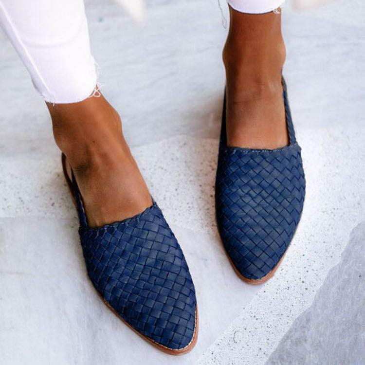 Buty damskie na płaskim obcasie z tkaniny premium o stylowym i wygodnym designie