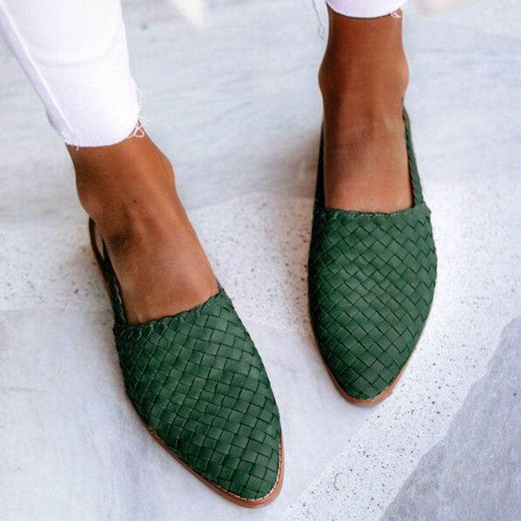 Buty damskie na płaskim obcasie z tkaniny premium o stylowym i wygodnym designie