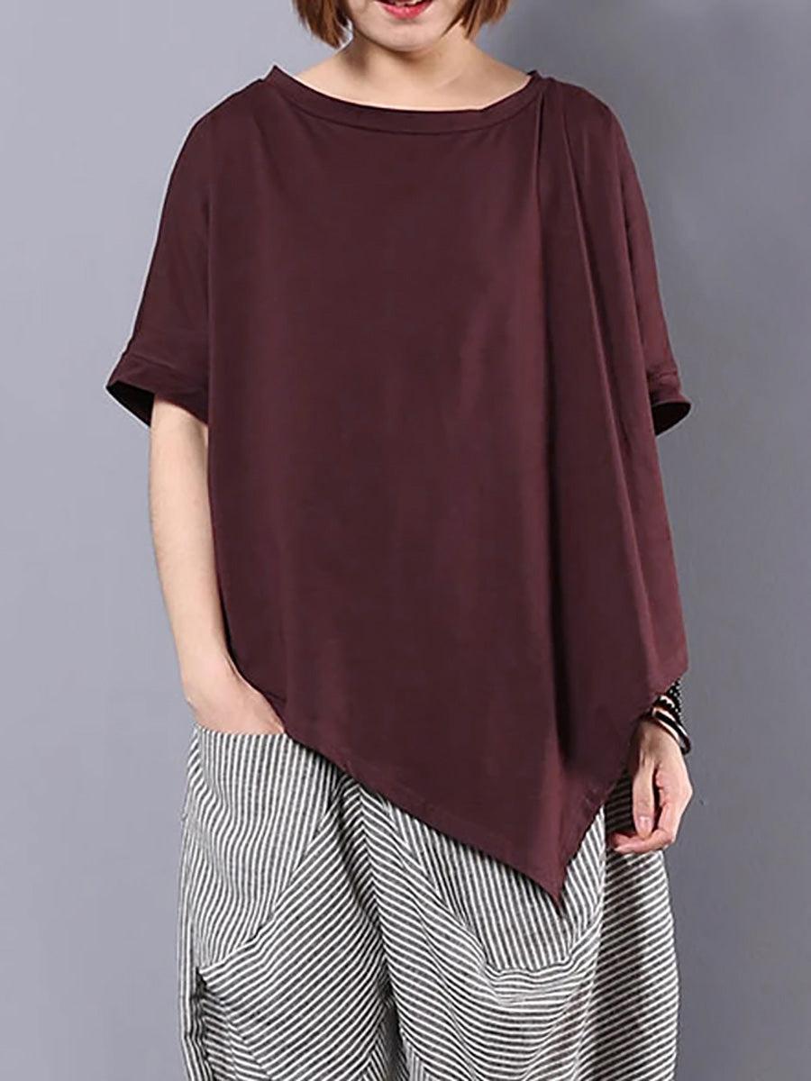 ByRoza | Luźna bluzka z nieregularnym dołem