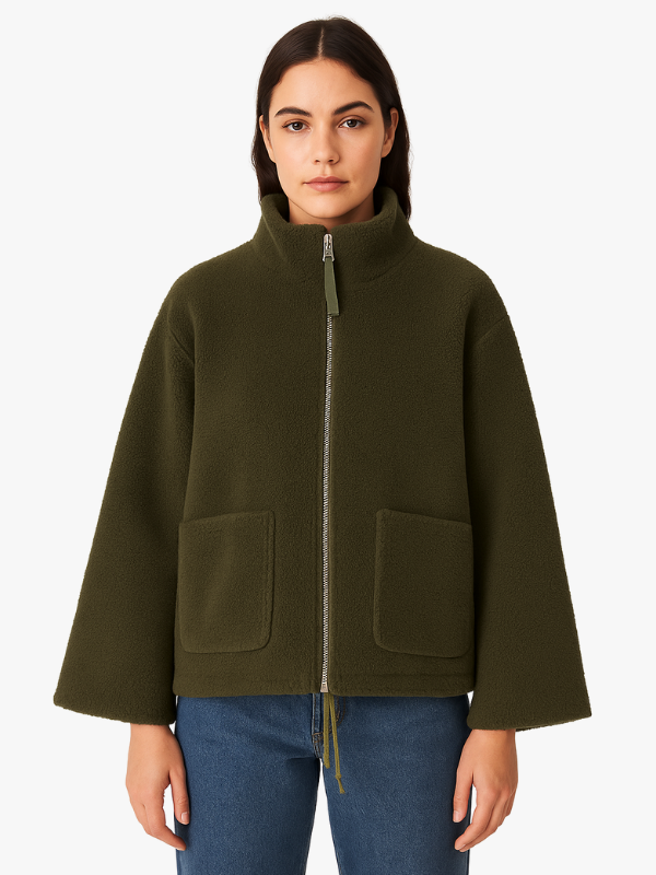 Daphne | Oversize'owa kurtka polarowa Sherpa 10