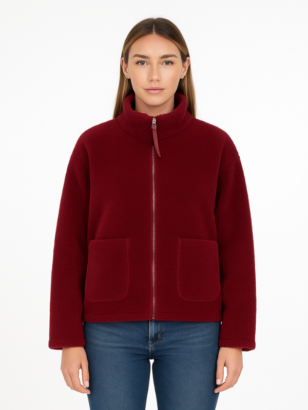 Daphne | Oversize'owa kurtka polarowa Sherpa 12