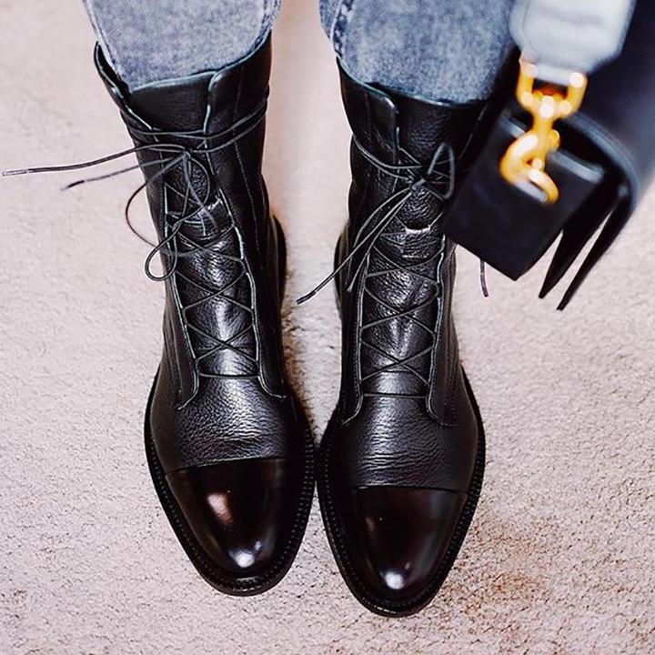 Eleganckie skórzane buty na obcasie dla kobiet – wyrafinowane i wygodne