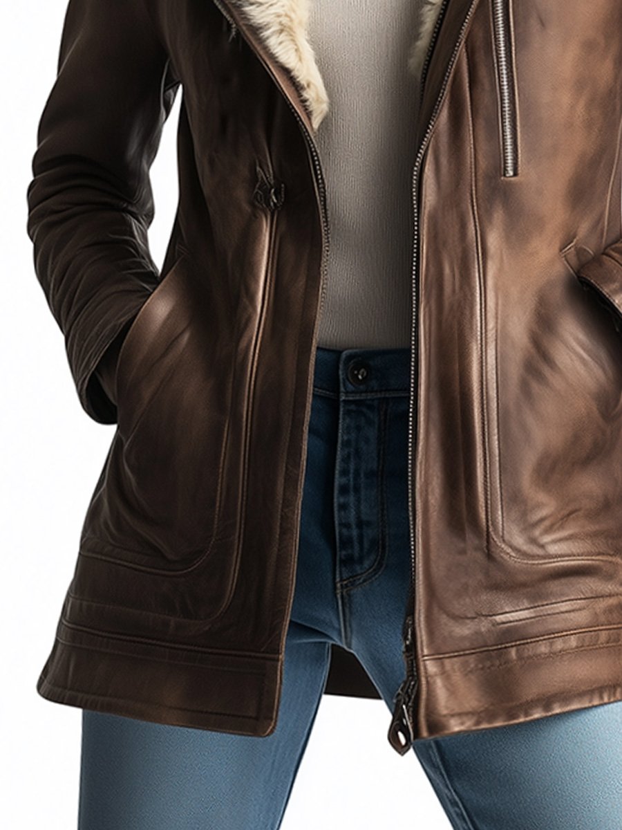 Stylowy płaszcz | Wysokiej jakości wełna, vintage styl, regulowane dopasowanie 3