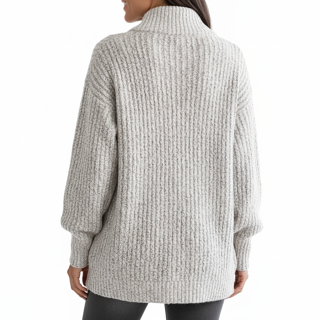 ByRoza | Klasyczny sweter z eleganckimi detalami