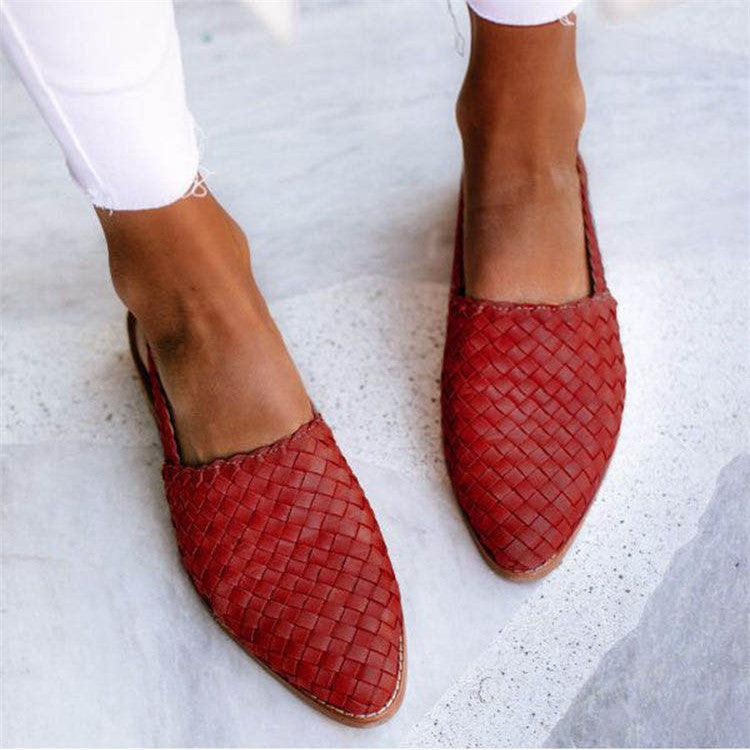 Buty damskie na płaskim obcasie z tkaniny premium o stylowym i wygodnym designie
