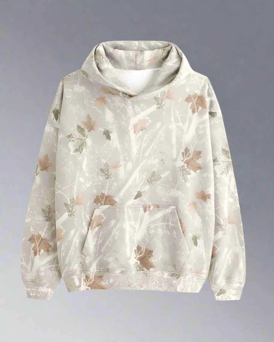 ByRoza | Oversize bluza z kapturem w kamuflażu