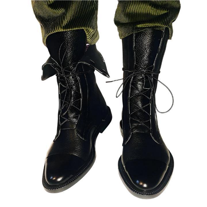 Eleganckie skórzane buty na obcasie dla kobiet – wyrafinowane i wygodne