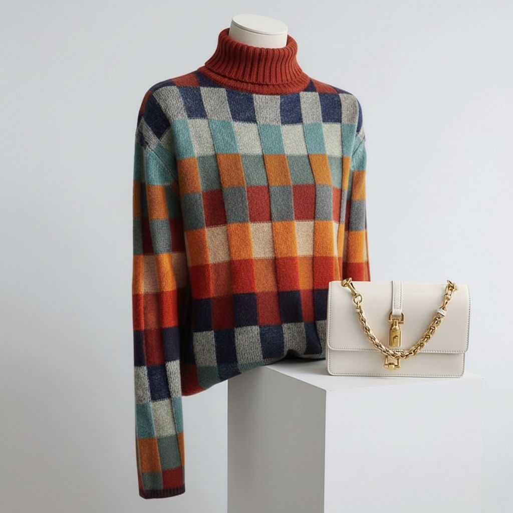 Emma | Kraciasty sweter z wełny merynosów 5