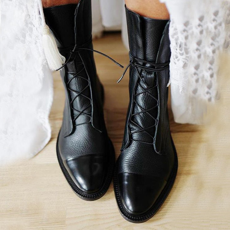 Eleganckie skórzane buty na obcasie dla kobiet – wyrafinowane i wygodne