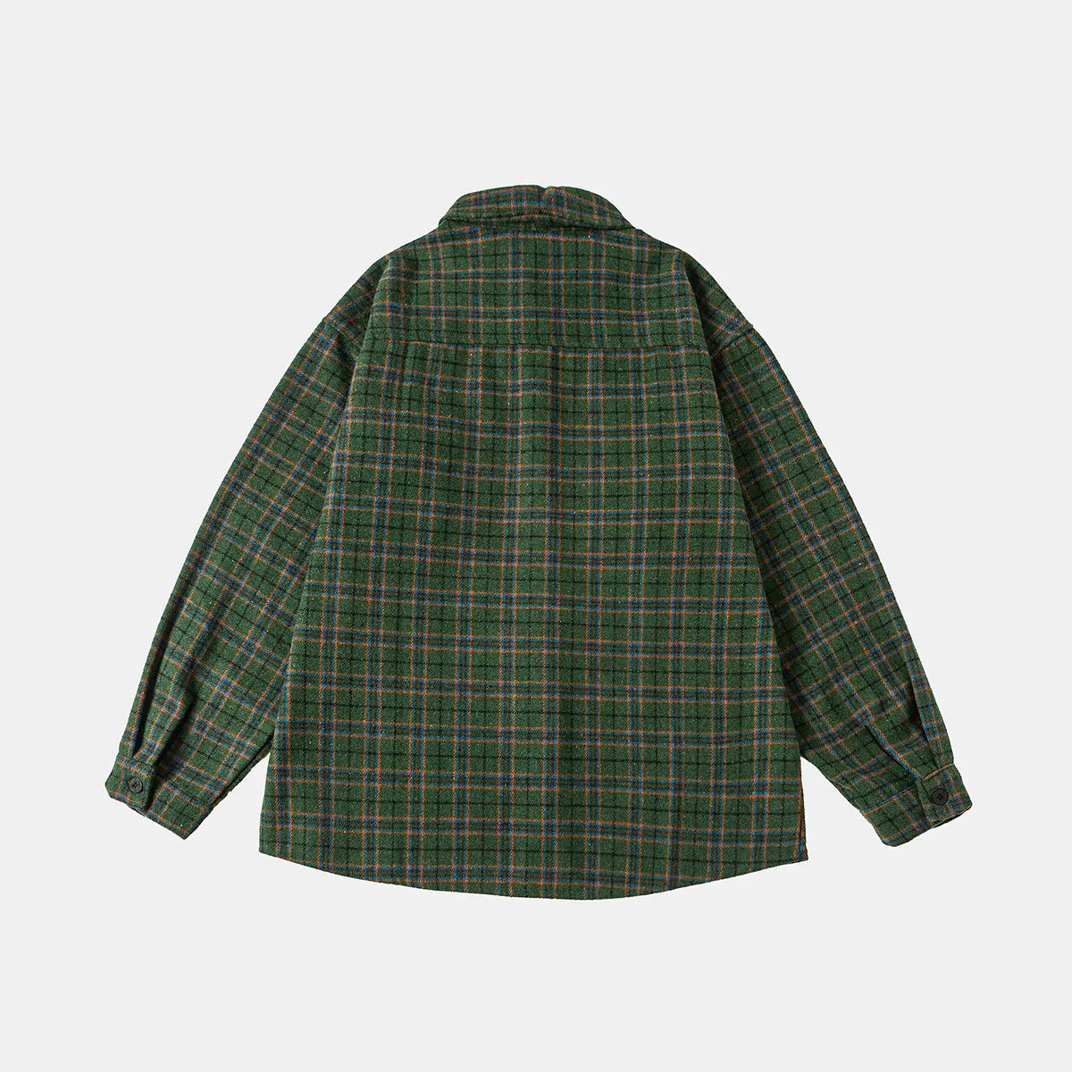 ByRoza | Koszula flanelowa w kratę oversize, zapinana na guziki