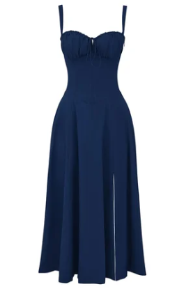 Zofia - Sukienka gorsetowa w kwiaty o średniej talii