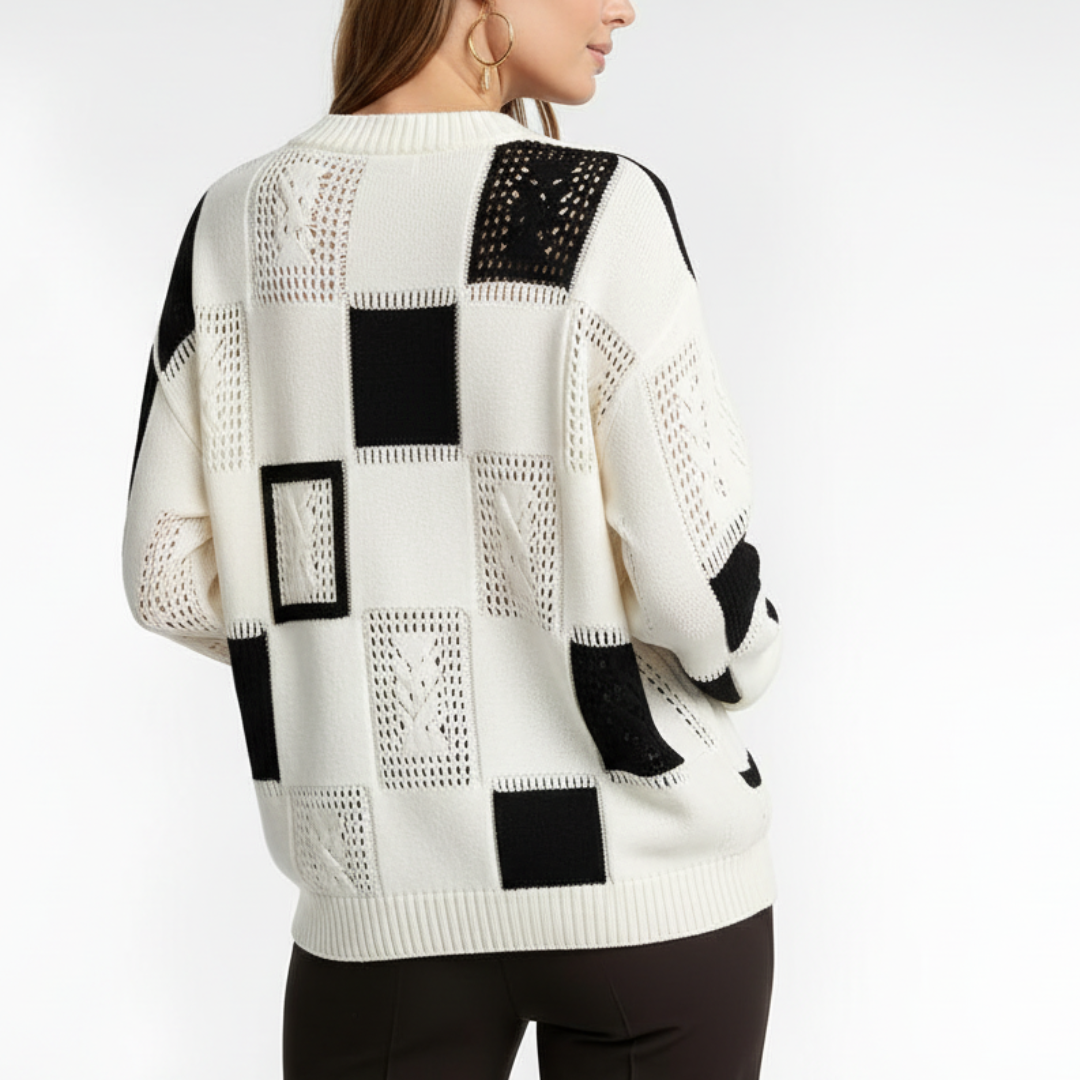 ByRoza | Stylowy, dopasowany zimowy sweter