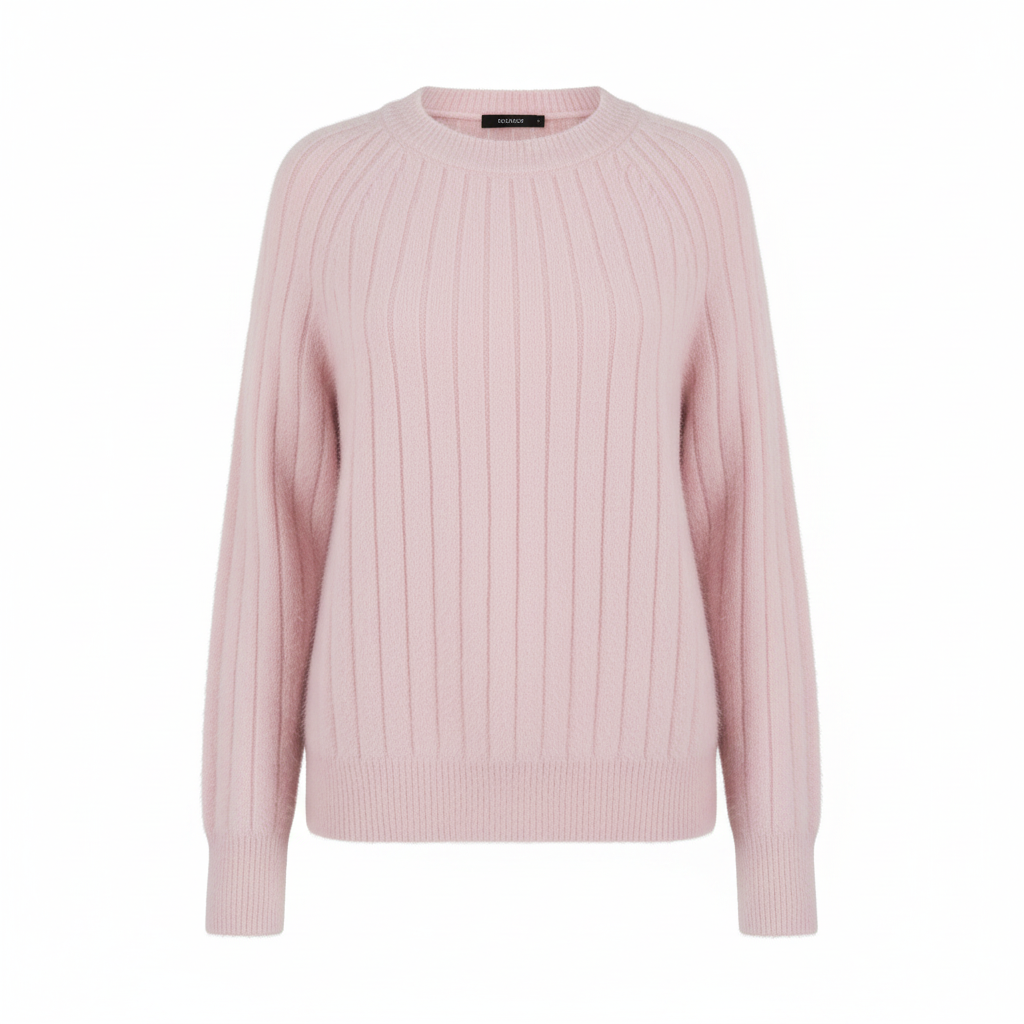 ByRoza | Stylowy puszysty sweter dzianinowy