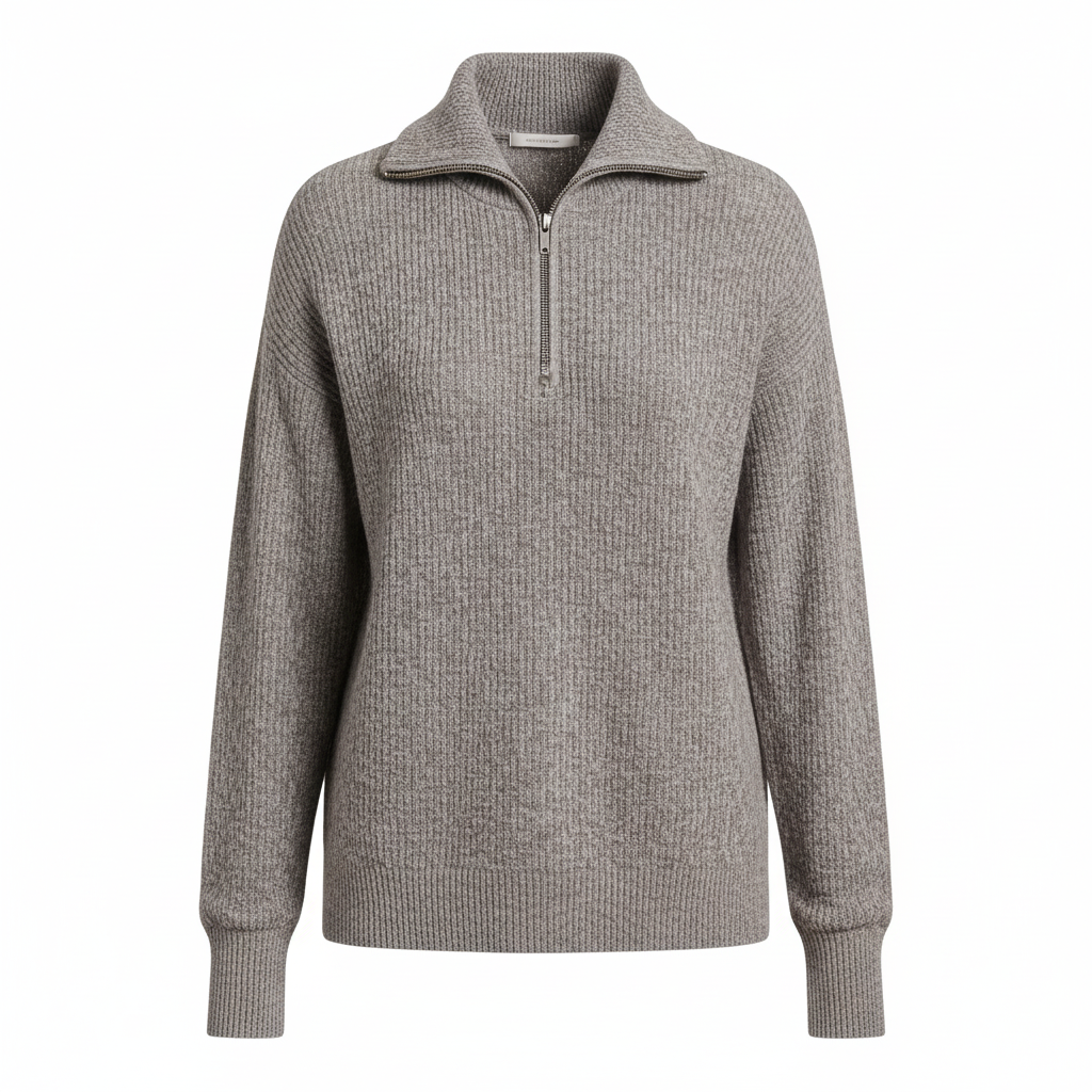 ByRoza | Klasyczny sweter z eleganckimi detalami